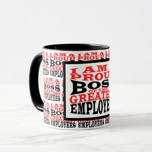 Funny Custom Best Boss Geschenk Tasse (Vorderseite Links)