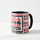 Funny Custom Best Boss Geschenk Tasse (VorderseiteRechts)