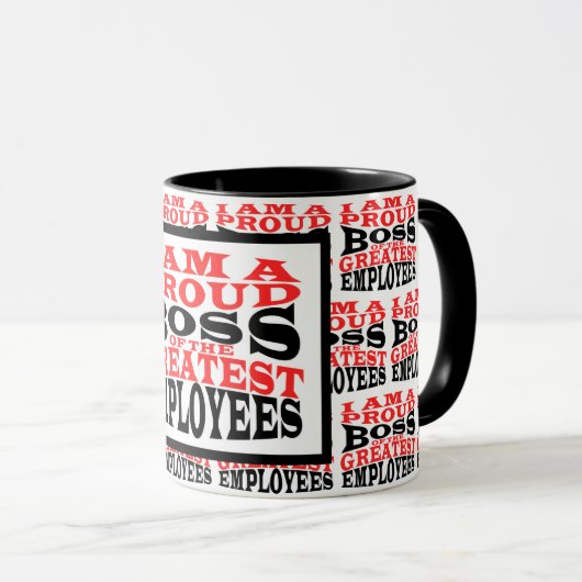 Funny Custom Best Boss Geschenk Tasse (VorderseiteRechts)