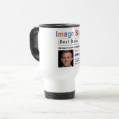 Funny Custom Best Boss Search Geschenkidee Tasse (Vorderseite Links)