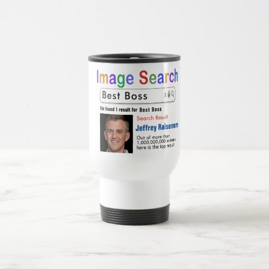 Funny Custom Best Boss Search Geschenkidee Tasse (Mittel)