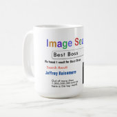 Funny Custom Best Boss Search Geschenkidee Tasse (Vorderseite Links)