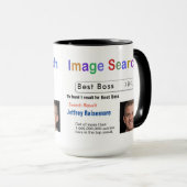 Funny Custom Best Boss Search Geschenkidee Tasse (VorderseiteRechts)