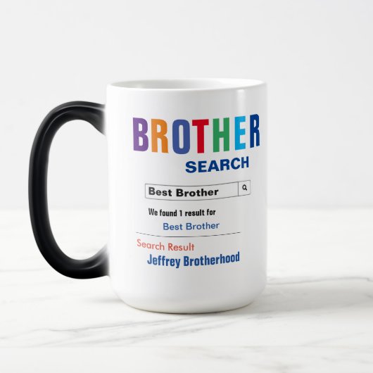 Funny Custom Best Brother Geschenk Verwandlungstasse (Links)