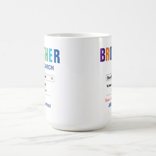 Funny Custom Best Brother Geschenk Verwandlungstasse (Zentrum)