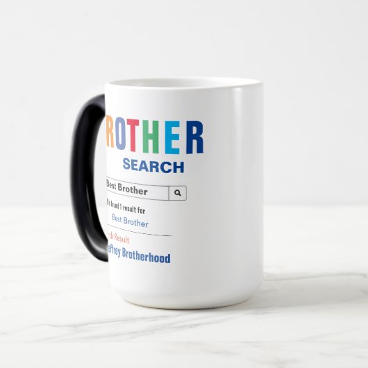 Funny Custom Best Brother Geschenk Verwandlungstasse (Vorderseite Links)
