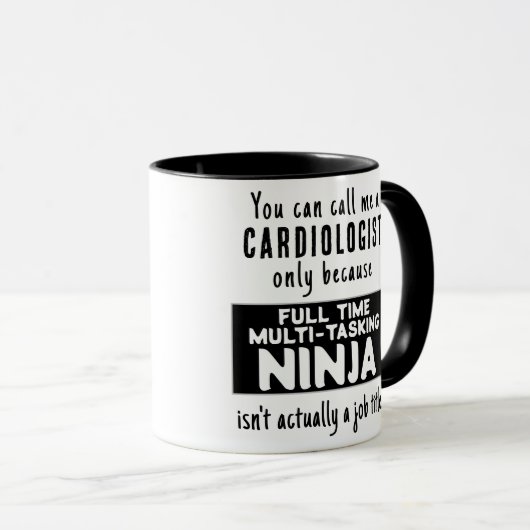 Funny Custom Best Cardiologist Geschenk Tasse (VorderseiteRechts)
