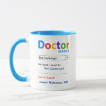 Funny Custom Best Cardiologist Geschenk Tasse<br><div class="desc">Passen Sie diese lustige,  maßgeschneiderte Arzt Kardiologe Geschenk Tasse,  um ein Geschenk,  das sie Liebe. Großartiges Geschenk für Ärzte. RX Tasse - Genau das,  was Dr. bestellt hat!</div>