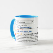 Funny Custom Best Cardiologist Mug Tasse (Vorderseite Links)