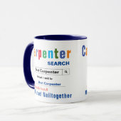 Funny Custom Best Carpenter Tasse (Vorderseite Links)