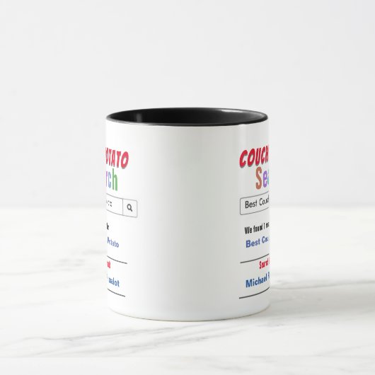 Funny Custom Best Couch Potato Geschenk Tasse (Zentrum)