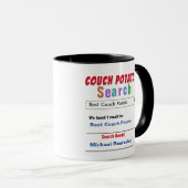 Funny Custom Best Couch Potato Geschenk Tasse (VorderseiteRechts)