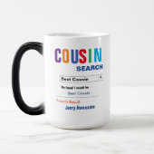 Funny Custom Best Cousin Geschenk Verwandlungstasse (Links)