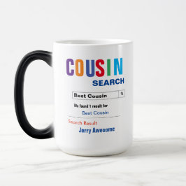 Funny Custom Best Cousin Geschenk Verwandlungstasse