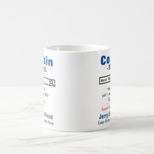 Funny Custom Best Cousin Tasse (Mittel)