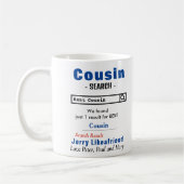 Funny Custom Best Cousin Tasse (Links)