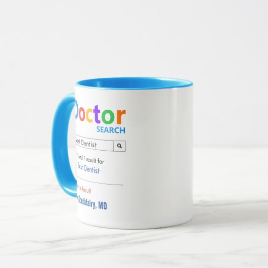 Funny Custom Best Dentis Tasse (Vorderseite Links)
