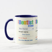 Funny Custom Best Dentist Geschenk Tasse (Links)