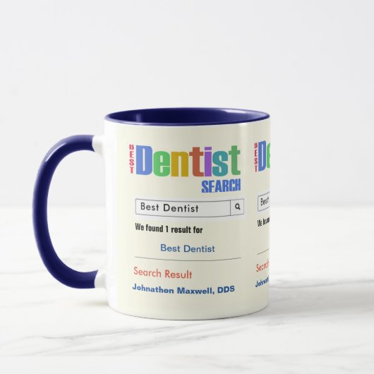 Funny Custom Best Dentist Geschenk Tasse (Links)