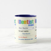 Funny Custom Best Dentist Geschenk Tasse (Zentrum)