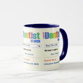 Funny Custom Best Dentist Geschenk Tasse (VorderseiteRechts)