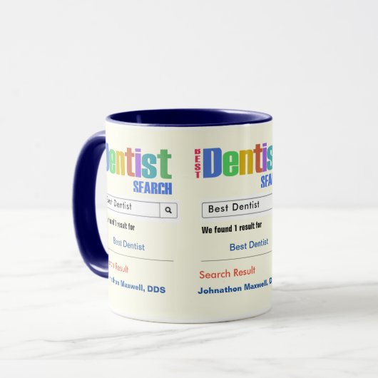 Funny Custom Best Dentist Geschenk Tasse (Vorderseite Links)