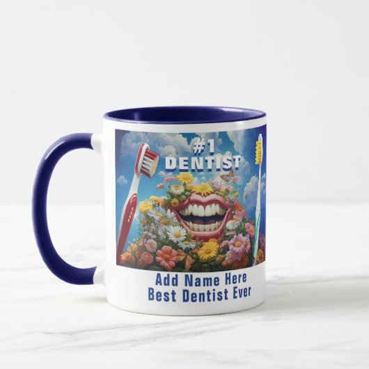 Funny Custom Best Dentist Geschenk Tasse (Links)
