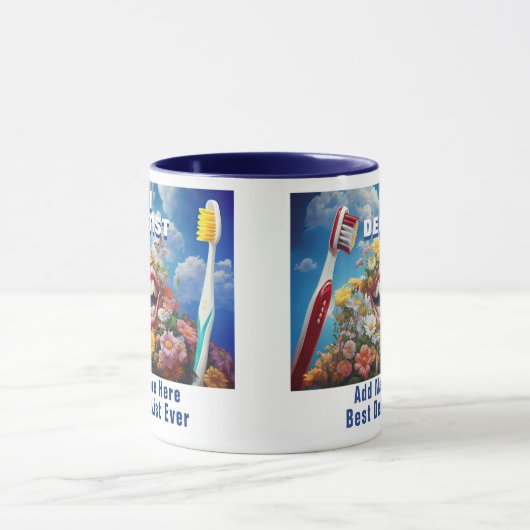 Funny Custom Best Dentist Geschenk Tasse (Zentrum)