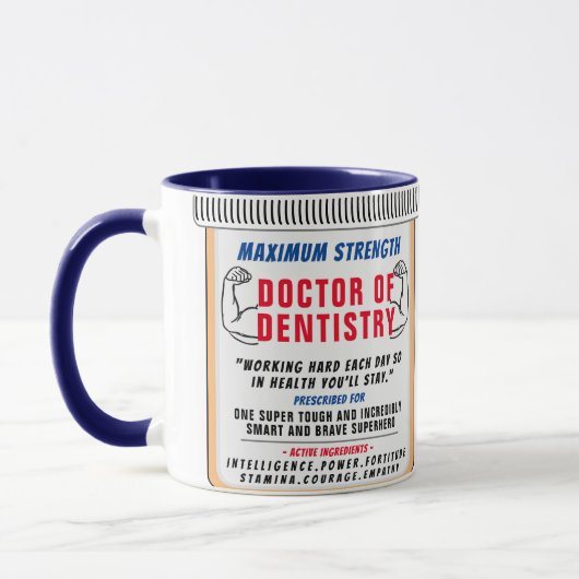 Funny Custom Best Dentist Geschenk Tasse (Links)
