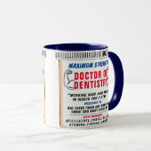 Funny Custom Best Dentist Geschenk Tasse (VorderseiteRechts)