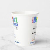 Funny Custom Best Dentist Pappbecher (Links)