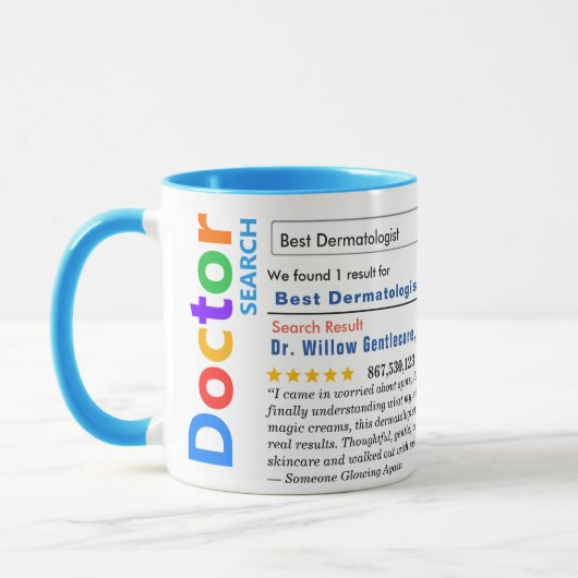 Funny Custom Best Dermatologist Specialist Tasse (Links)