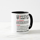 Funny Custom Best Doctor AI-Geschenk Tasse (VorderseiteRechts)
