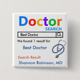 Funny Custom Best Doctor-Geschenk Button