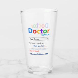 Funny Custom Best Doctor Geschenk Glas