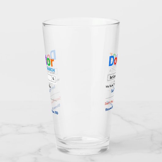 Funny Custom Best Doctor Geschenk Glas (Links)