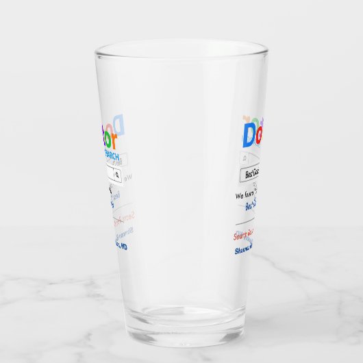 Funny Custom Best Doctor Geschenk Glas (Rechts)