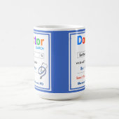 Funny Custom Best Doctor Geschenk Kaffeetasse (Mittel)