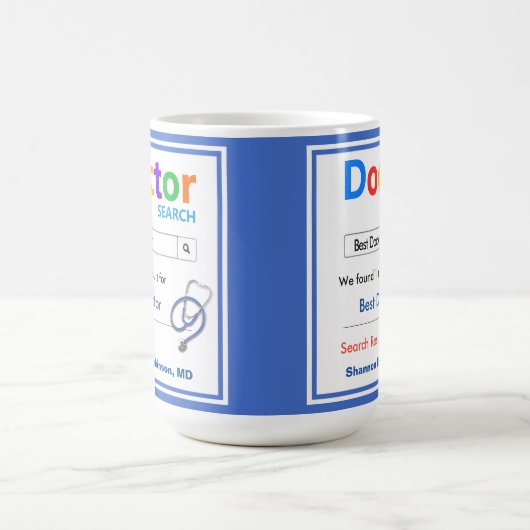 Funny Custom Best Doctor Geschenk Kaffeetasse (Mittel)