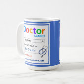 Funny Custom Best Doctor Geschenk Kaffeetasse (Vorderseite Links)