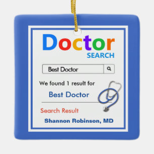 Funny Custom Best Doctor-Geschenk Keramikornament