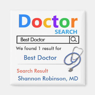 Funny Custom Best Doctor-Geschenk Magnet