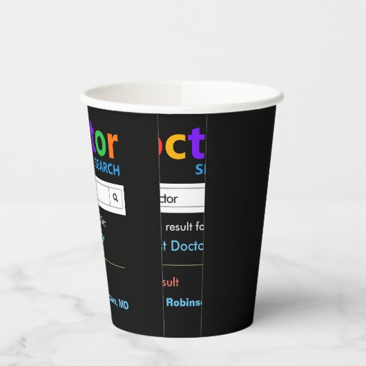 Funny Custom Best Doctor-Geschenk Pappbecher (Links)