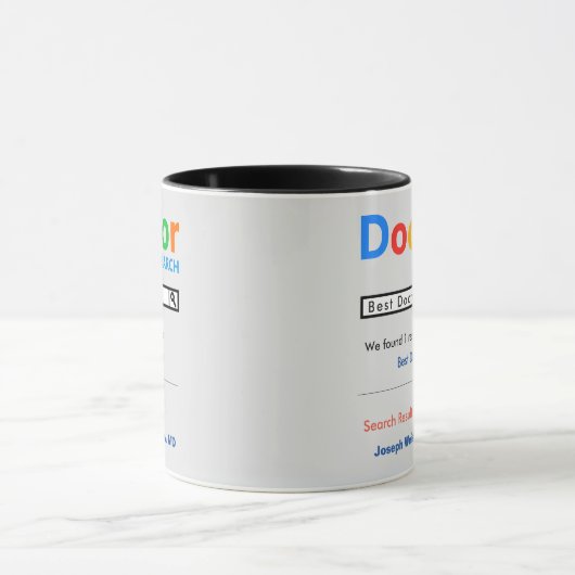 Funny Custom Best Doctor Geschenk Tasse (Zentrum)