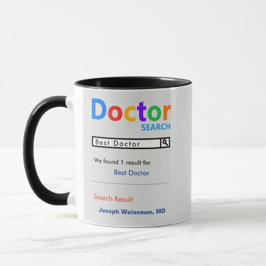Funny Custom Best Doctor Geschenk Tasse (Links)
