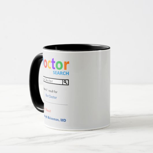 Funny Custom Best Doctor Geschenk Tasse (Vorderseite Links)