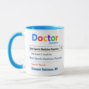 Funny Custom Best Doctor Geschenk Tasse