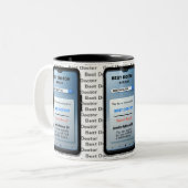 Funny Custom Best Doctor-Geschenk Zweifarbige Tasse (Vorderseite Links)