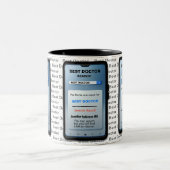 Funny Custom Best Doctor-Geschenk Zweifarbige Tasse (Mittel)