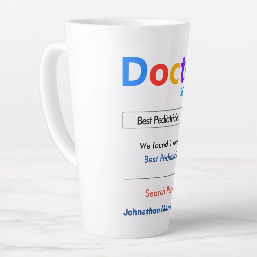 Funny Custom Best Doctor Geschenkidee Tasse (Linke Ecke)